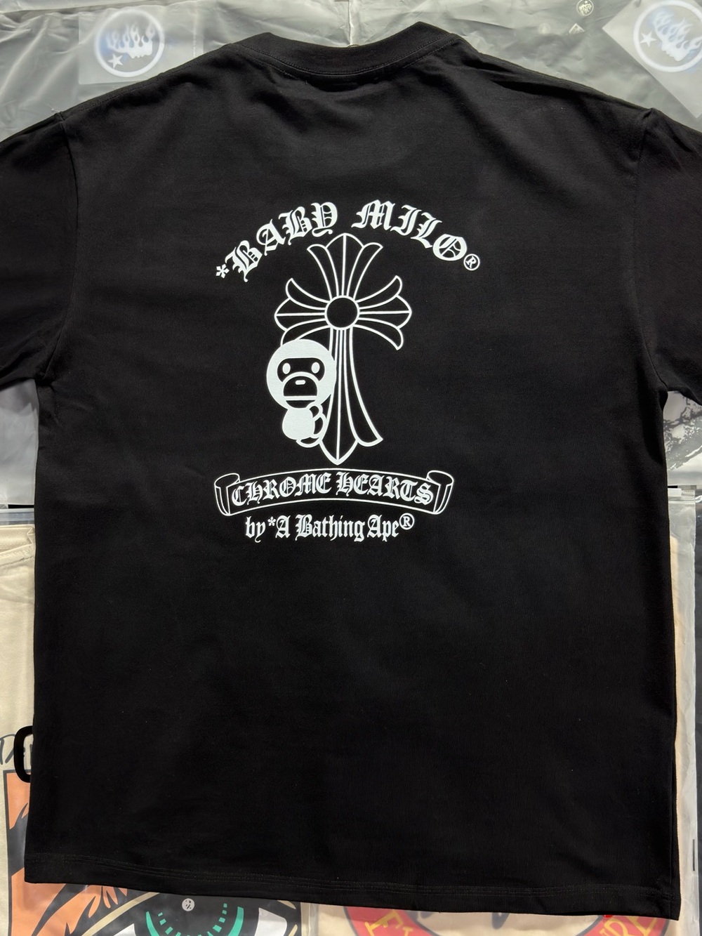 BAPE x Chrome Hearts T-shirt ‘Black’ - Picture 8 of 9